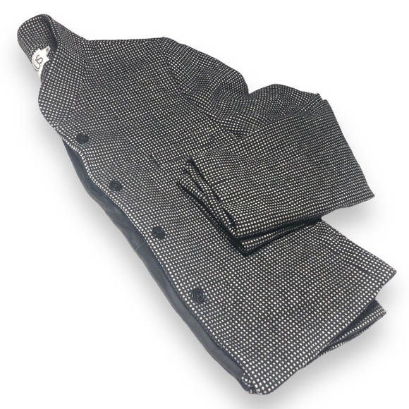 Vintage 90s Boxy Blazer Chaus Jacket, Size 8, Black/White Wool Blend - Picture 5 of 6